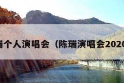 陈瑞个人演唱会（陈瑞演唱会2020年）