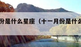 十一月份是什么星座（十一月份是什么星座男生）