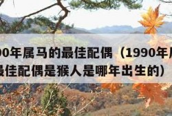 1990年属马的最佳配偶（1990年属马的最佳配偶是猴人是哪年出生的）