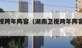 湖南卫视跨年阵容（湖南卫视跨年阵容节目单顺序）