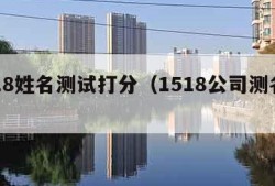 1518姓名测试打分（1518公司测名打分）