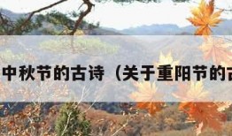 关于中秋节的古诗（关于重阳节的古诗）