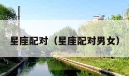 星座配对（星座配对男女）