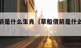 草船借箭是什么生肖（草船借箭是什么生肖打一肖）