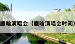 鹿晗演唱会（鹿晗演唱会时间）