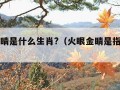 火眼金睛是什么生肖?（火眼金睛是指什么生肖?）
