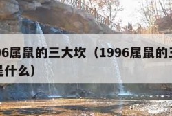 1996属鼠的三大坎（1996属鼠的三大坎是什么）