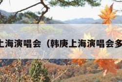 韩庚上海演唱会（韩庚上海演唱会多少人）