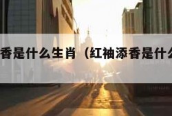 红袖添香是什么生肖（红袖添香是什么生肖?）