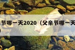 父亲节哪一天2020（父亲节哪一天2024年）