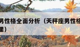 天秤座男性格全面分析（天秤座男性格全面分析感情里）