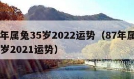 87年属兔35岁2022运势（87年属兔35岁2021运势）