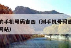 测测你的手机号码吉凶（测手机号码吉凶打分最准的网站）